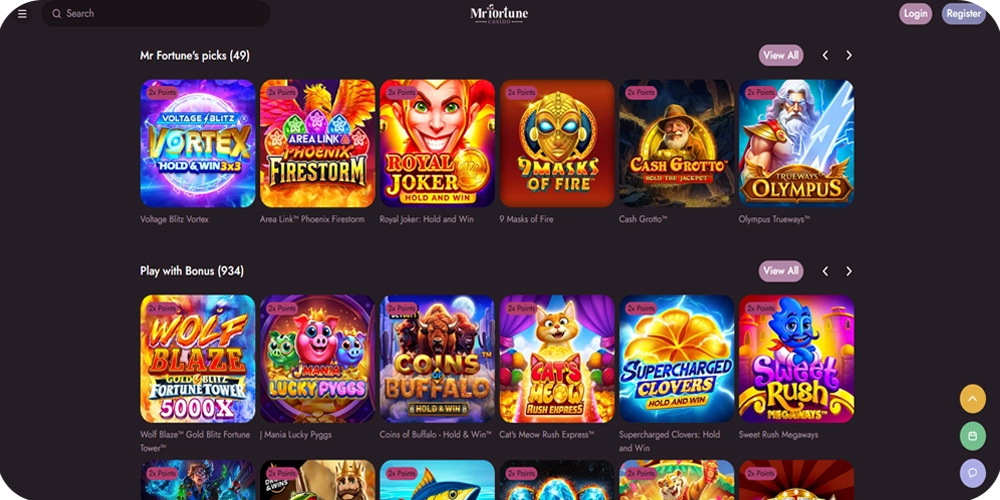 Mr Fortune Casino slots with big wins 