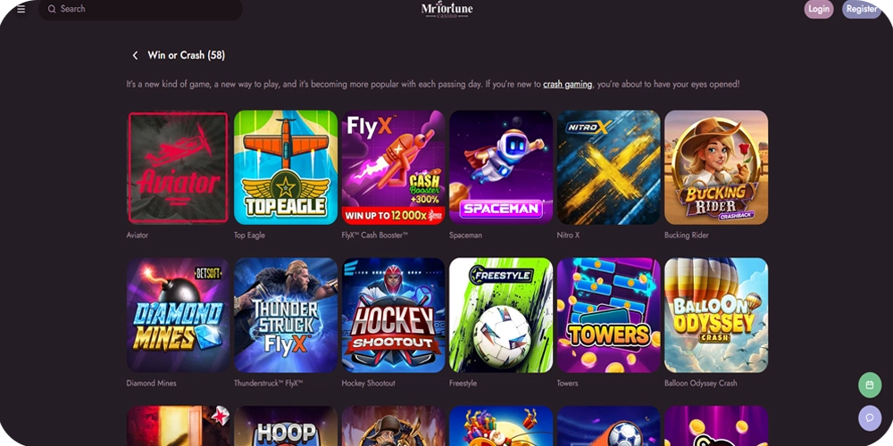 Mr Fortune Casino Crash Games: Aviator, JetX, SpaceMan