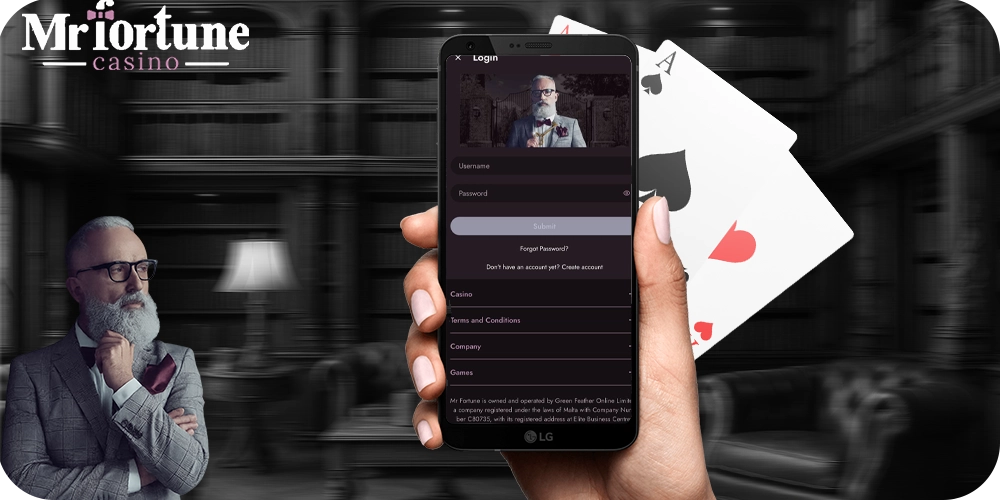 Mr Fortune Casino mobile login - play on-the-go
